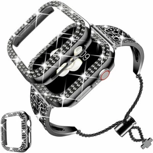 Luxus Geschnitzt Armband Mit Schutzhülle Für iWatch Series 10 9 8 7 6 5 SE Ultra - Picture 1 of 14