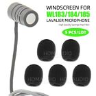 For SHURE WL183 WL184 WL185 Windscreen Sponge Microphone Pop Filter  Foam Shield