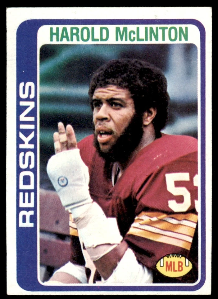 1978 Topps Harold McLinton . Washington Redskins #436 - Image 1 of 2