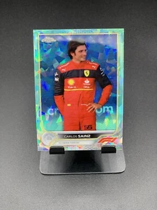 2022 Topps Chrome Formula 1 Sapphire Aqua Carlos Sainz /99 #32 - Picture 1 of 2