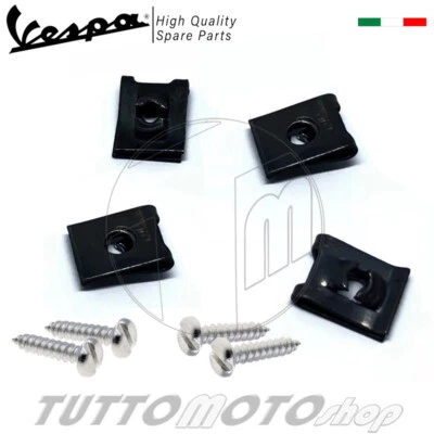 OEM QUALITY SPARE PARTS KIT VITI + FERMI FISSAGGIO CLACSON VESPA 50 L N R 3 MARCE ( CLAXON )
