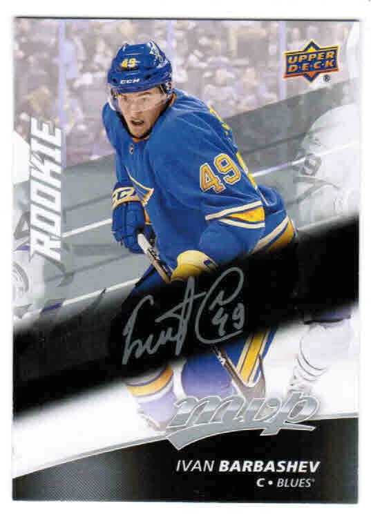 17/18 UD MVP HOCKEY ROOKIE RC SILVER SCRIPT CARDS (#231-250) U-Pick From List - Image 1 of 1