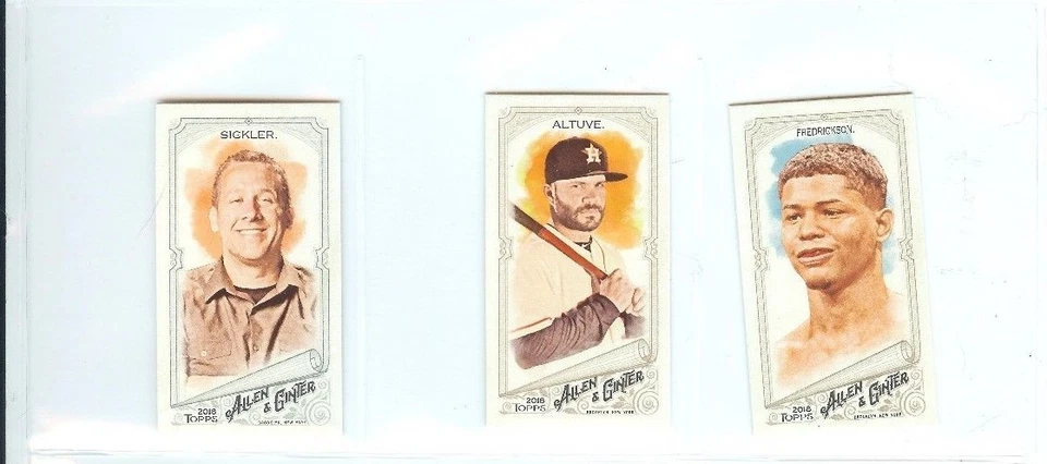 2018 TOPPS ALLEN & GINTER MINI PARALLEL FINISH SET YOU PICK # 1-350 RC ETC - Image 1 of 1