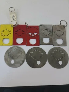 Harley-Davidson Metall Laser Cut Shield & Bar Logo 8 Stück  - Bild 1 von 5