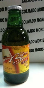 MUNSTERBRAU BLONDE SANS ALCOOL OLD BOTTLE 25 cl -1% VIEJA BOTELLA CERVEZA LLENA - Imagen 1 de 2