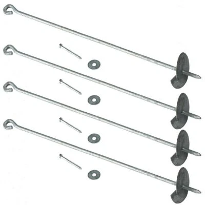 4 Stück Schaukelanker 60 cm verzinkt Erdanker für Spielturm Schaukel - Bild 1 von 3