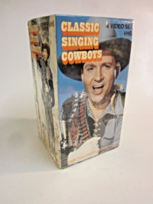Classic Singing Cowboys  VHS Set of 4 tapes  Musical/Music - Image 1 of 3