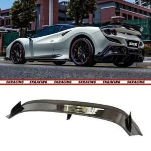 Carbon Fiber Rear Spoiler Wing Body Kits For Ferrari F8 Tritubo 2020-2023 - Picture 1 of 15