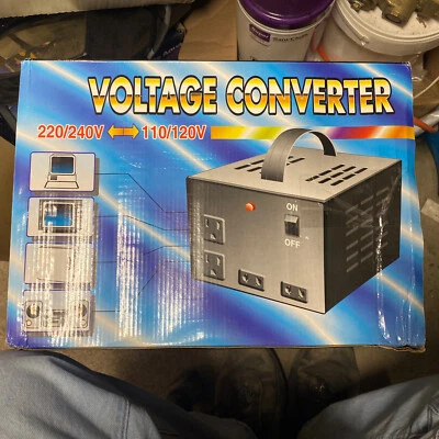 Simran, Up/Down Voltage Converter Transformer, Model#SM-2000DE, 2000 Watt Max - Image 1 of 4