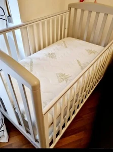 MATERASSO LETTINO BAMBINO TEDDY 100% LATTICE SFODERABILE ANTIACARO Marcapiuma - Foto 1 di 5