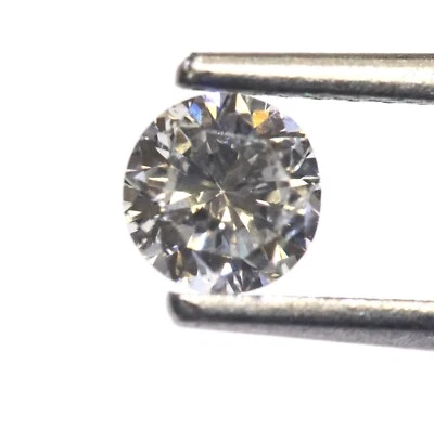 GIA loose certified .37ct F I2 loose Brilliant round cut diamond vintage estate - Image 1 of 4