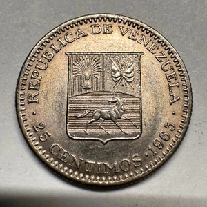 1965 Venezuela 25 Centimos - Beautiful Coin - #A-029 - Picture 1 of 2