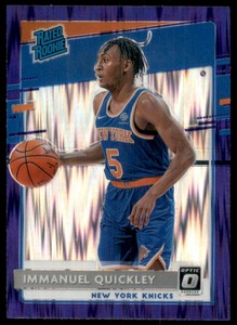 2020-21 Donruss Optic Purple Shock #175 Immanuel Quickley RR