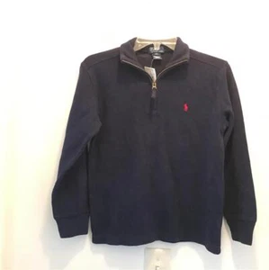 NEW Polo Ralph Lauren Boys Navy Blue Pullover  Sweatshirt Size S 8 NWT - Picture 1 of 1