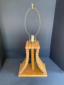 Vintage Bamboo Table Lamp Mid-Century Coastal - Picture 1 of 4