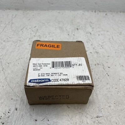 OSBORN 47020 Abrasive Disc Brush 3”, 80 RSC, 7/8” AH, 1-1/2” Trim Foto 1 de 3