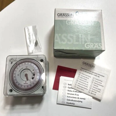 GRÄSSLIN tactic 211.2 MIL72E/1QR Quartz Timer Switch 24h 220-240V Germany New - Image 1 of 4