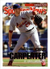 2005 Topps St. Louis Cardinals Baseball Card #727 Chris Carpenter AS