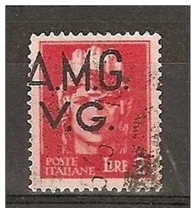 1945-47 TRIESTE AMG VG USATO VARIETà 2 LIRE - RR1891 - Foto 1 di 1