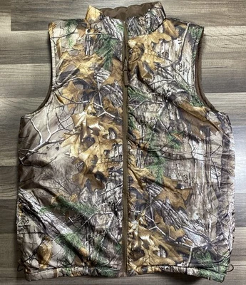 Camo Realtree Vest Reversible Mens Puffer Hunting Fishing Outdoor Size XL Trail - Image 1 of 4