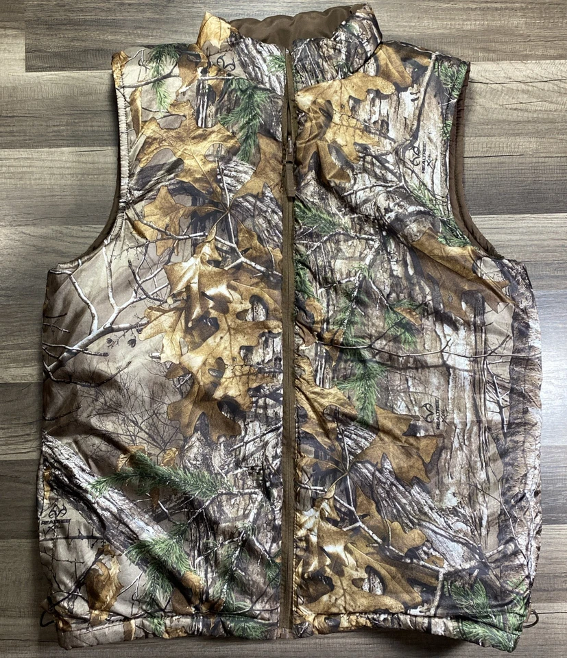 Camo Realtree Vest Reversible Mens Puffer Hunting Fishing Outdoor Size XL Trail - Image 1 of 4