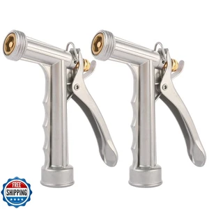 Boquilla de manguera de jardín, boquilla pulverizadora de manguera de agua con frente roscado, tamaño completo  - Imagen 1 de 5