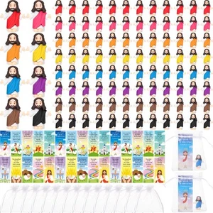 100 Sets Mini Jesus Figurines Bulk Easter Gift Little Jesus Figures Tiny Toys... - Picture 1 of 6