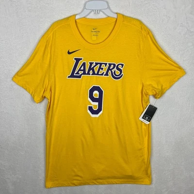 Nike Bronny James Los Angeles Lakers T Shirt Mens XL Yellow Lebron Short Sleeve - Image 1 of 4