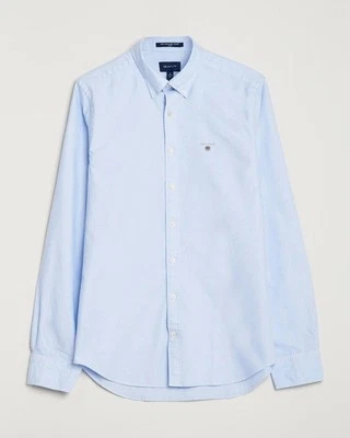 NEW GANT Slim Fit Men's Oxford Shirt Capri Powder Blue ICON LOGO BNWT - Image 1 of 4