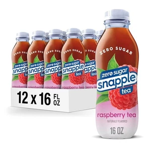 Té de frambuesa Snapple Zero Sugar, 16 fl oz reciclado 16 (paquete de 12) - Imagen 1 de 8