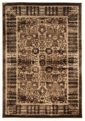 Alfombra Linon Platinum Isphahan Poliéster 8'x11' en Marrón y Negro Foto 1 de 4