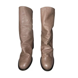 Free People Elle Blockabsatz Gr. 39,5 / 9,5 | Taupe Boho Cottagecore - Bild 1 von 8