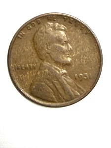 1931 Lincoln Wheat Cents sehr schöne Münze 1125 - Bild 1 von 1