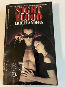 NIGHT BLOOD ERIC FLANDERS PB 1ST ZEBRA 1993 HORROR CADILLAC VAMPIRE - Picture 1 of 9