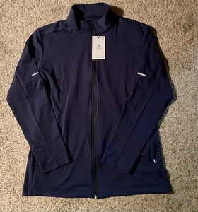 Fioboc Men’s XL Zip Up Performance Jacket NWT Navy Blue - Picture 1 of 4