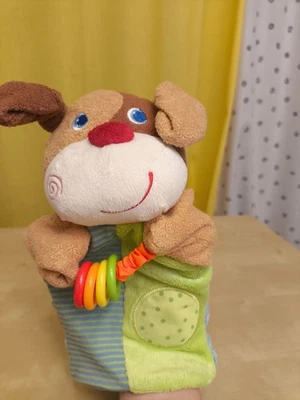 Handpuppe Klang Hund Kasperpuppe Puppentheater Ringe Plüschtier Kuscheltier  - Bild 1 von 4