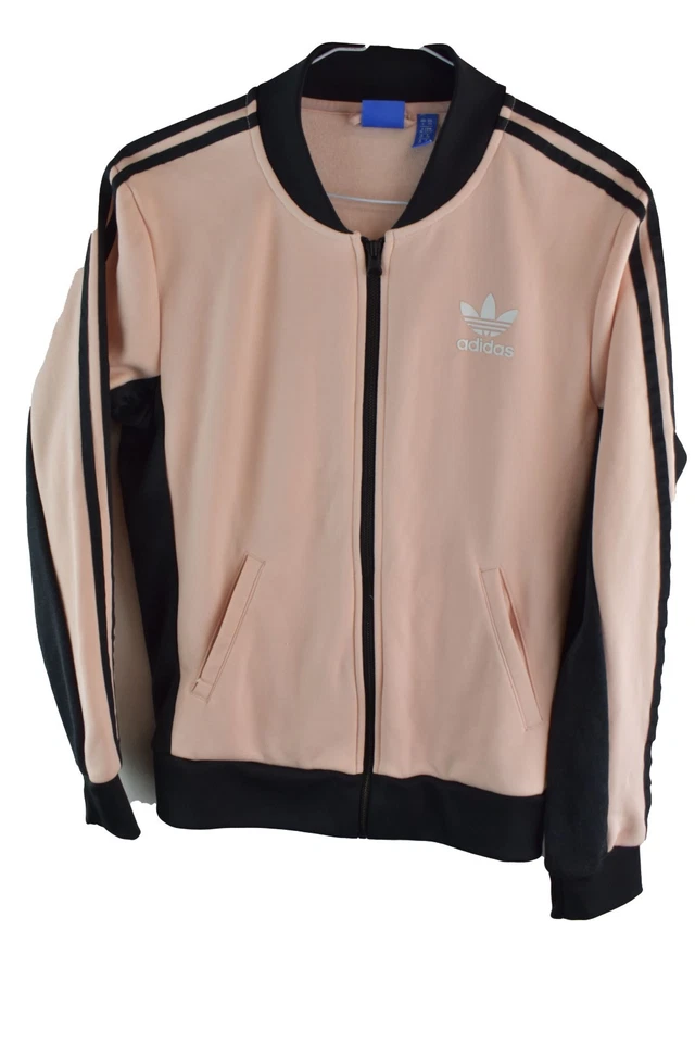 ADIDAS Pink Track Jacket size Uk 6 Womens Full Zip Casual Outdoors Outerwear - Image 1 of 4