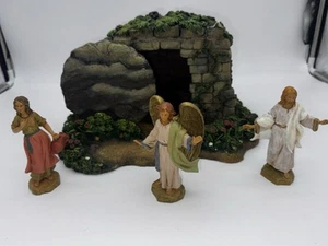 Fontanini Resurrection Scene The Risen Christ Mary Magdalene Angel Easter Set - Picture 1 of 8
