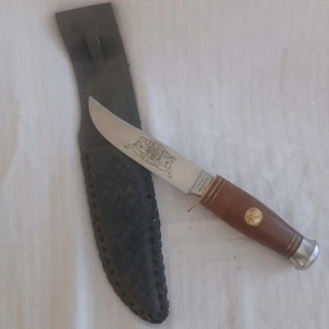 Faulkner Alamo Bowie Knife 10" Woven Leather Sheath 6" Blade Rare Alamo Imprint - Picture 1 of 9