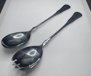 Vintage 60er Jahre Rogers 18/0 Edelstahl Besteck Besteck. 10" Servierlöffel & Spork - Bild 1 von 13