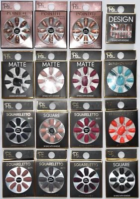 Fashion False Nails Primark PS Pointed Square Matte Gold Chrome Squareletto