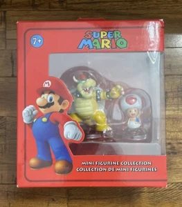 Super Mario Brothers Bowser & Toad Mini Figure Confezione da 2 Importazione Ufficiale Nintendo - Foto 1 di 3