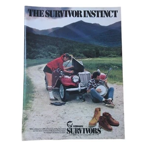 1982 Herman Survivor Hiking Boots - Vintage Print Ad - Picture 1 of 3
