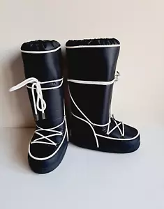 NEW Dior Black Fabric Moon Luxury Sport Boot Snow Winter Boots Size 35-37 - Picture 1 of 17