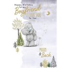 Me to You Tatty Teddy 6x9" Boyfriend Love you to the moon and back Birthday Card