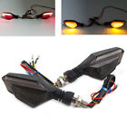 2 Pcs LED Motorcycle Turn Signal Lights Blinker Tail Light Daytime Running Lamp