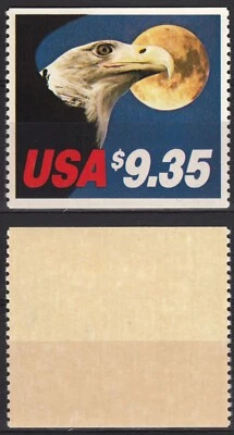 白头鹰满月快递邮件 9.35 美元航空邮件美国铸币厂全新邮票 1983 — 第 1/3 张图片
