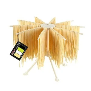 Foldable Pasta Drying Rack- Plastic Spaghetti Noodle Dryer with 10 Bar - Picture 1 of 8