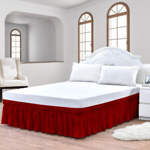 Wrap Around Bed skirt :Elevate Your Bedroom with Style with 9 & 10 Inch drop