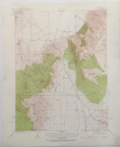 USGS Topographic Map 1938 Data CORTEZ QUADRANGLE, LANDER & EUREKA CO.,NEVADA - Picture 1 of 5